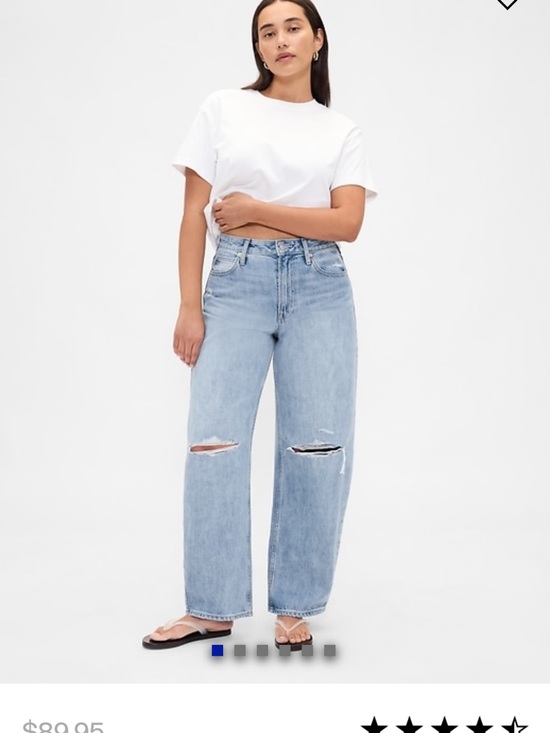 GAP - Women’s Curvy High Rise Barrel Jeans (Petite) *BRAND NEW* - Picture 4 of 4